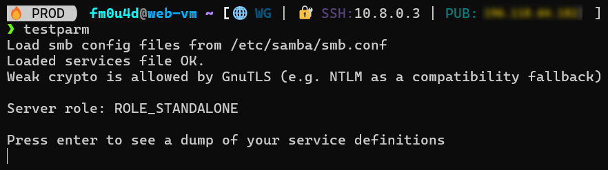 net use success